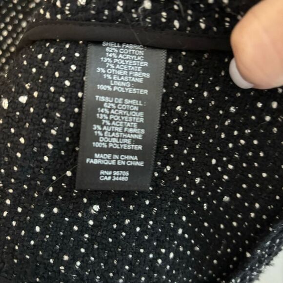 Rebecca Taylor Women tweed Rae hem blazer suit jacket pockets size 6 - EUC! - Picture 6 of 11